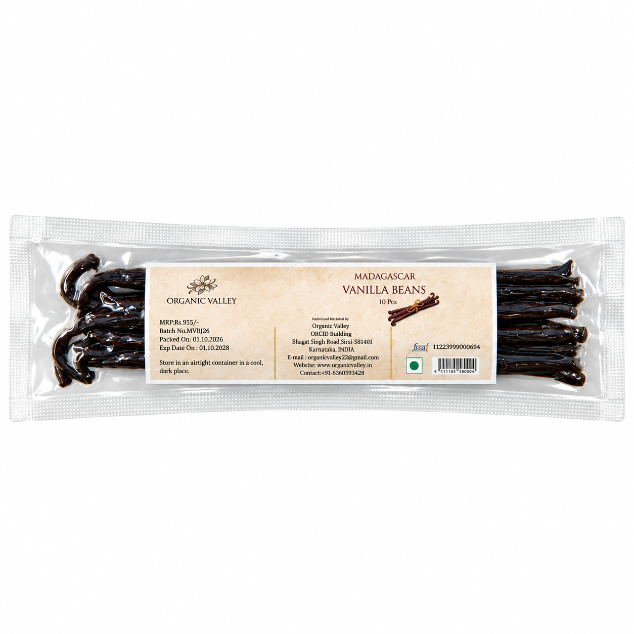 Madagascar Vanilla Beans – 10 Pods | Grade A Quality - Image 2