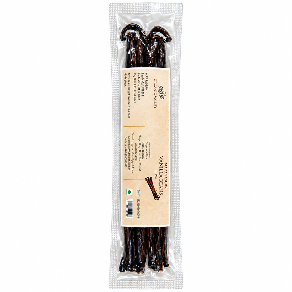 Madagascar Vanilla Beans – 10 Pods | Grade A Quality